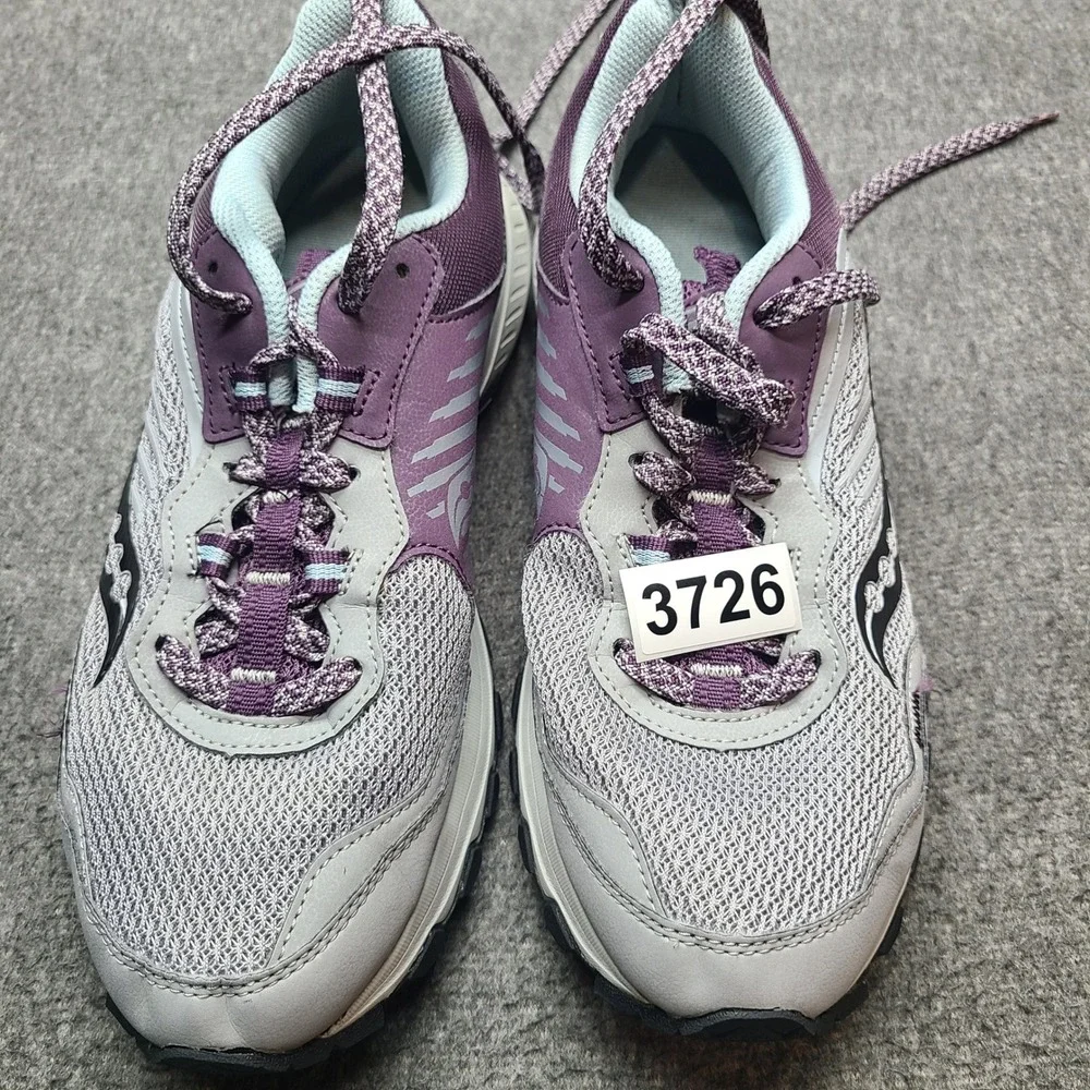 Saucony Excursion TR15 Trail‎ Running Shoes Womens 9.5 Grey Purple Rugged